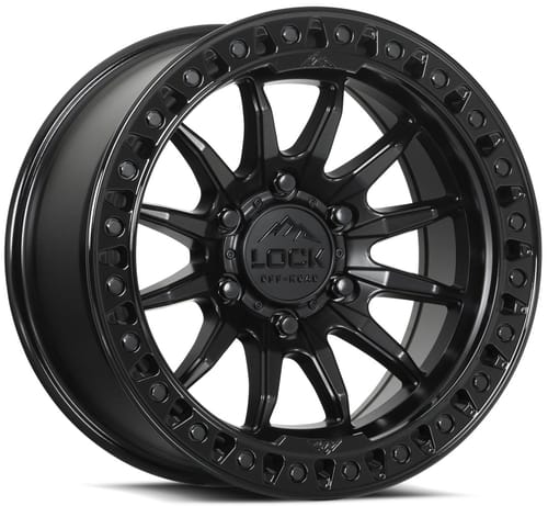 Lock Off-Road Trail Matte Black w/ Gloss Black Ring