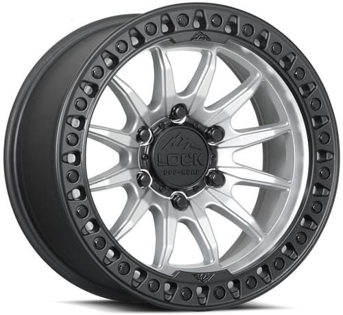 Lock Off-Road Trail Matte Silver w/ Matte Black Ring