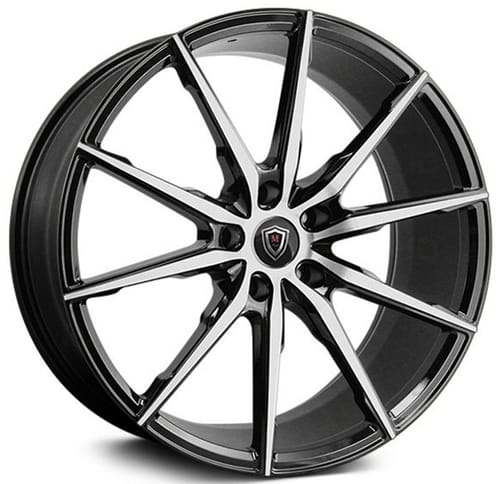 Marquee M1035 Gloss Black Machined (Flow Formed)