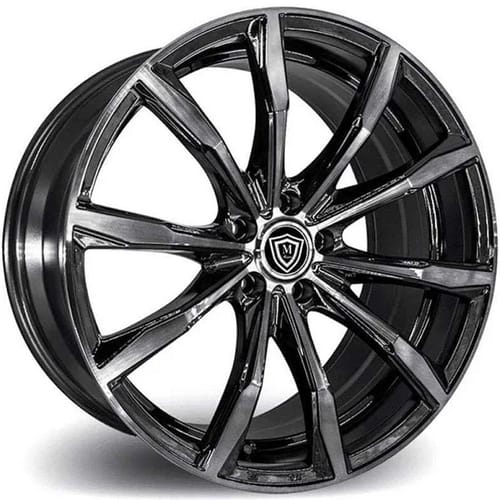 Marquee M4408 Gloss Black w/ Smoke Machined (Flow Formed)