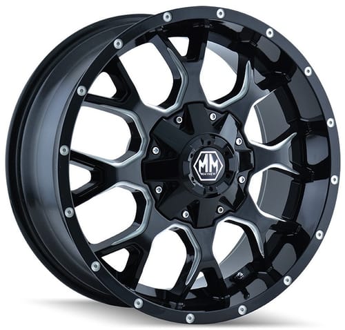 Mayhem Warrior 8015M Gloss Black w/ Milled Spokes