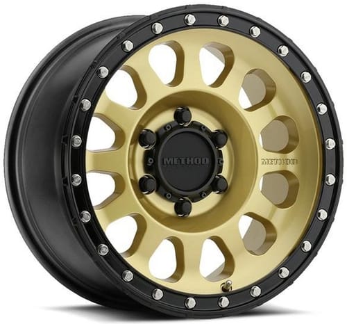 Method Race MR315 Gold w/ Black Street Lock Lip