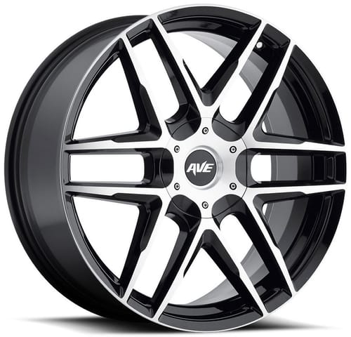 (Clearance - No Returns) MKW Avenue A613 Gloss Black Machined