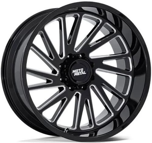 (Clearance - No Returns) Moto Metal MO811 Gloss Black Milled