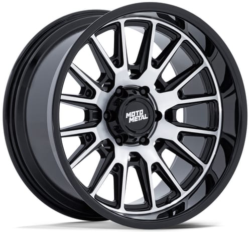 (Clearance - No Returns) Moto Metal MO814 Tekton Gloss Black Machined