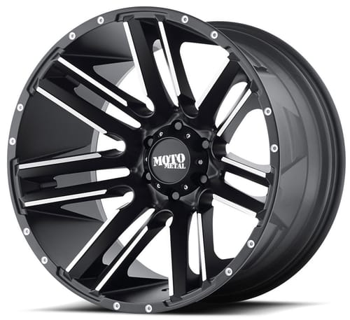 (Clearance - No Returns) Moto Metal MO978 Razor Satin Black Machined