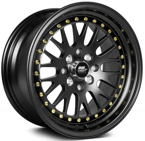 MST MT10 Matte Black w/ Gold Rivets