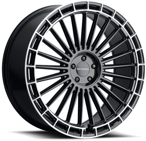 MV Forged MVF40 Gloss Black w/ Diamond Ring