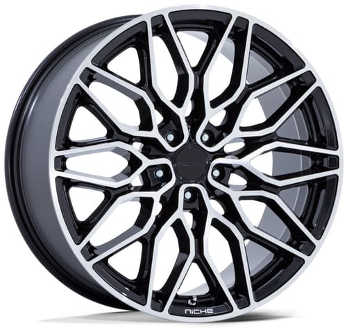 Niche Calabria 5 Gloss Black Machined