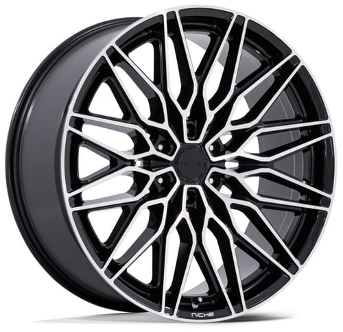 Niche Calabria 6 Gloss Black Machined