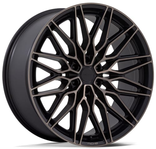 Niche Calabria 6 Matte Black Machined Dark Tint