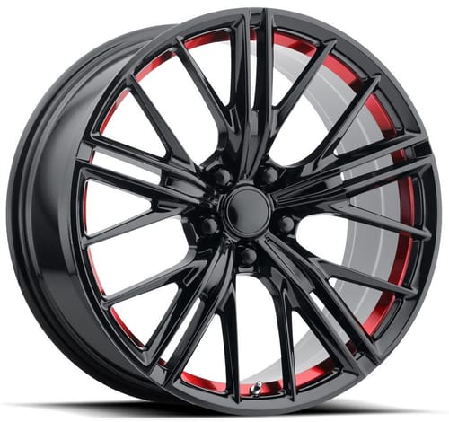 Performance Replicas PR194 Gloss Black Red Machined