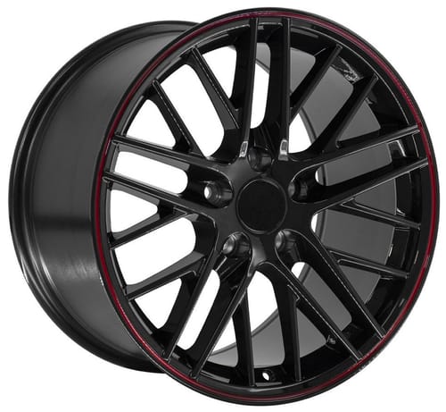 OE Replica Corvette C6 ZR1 CV08 Gloss Black w/ Redline