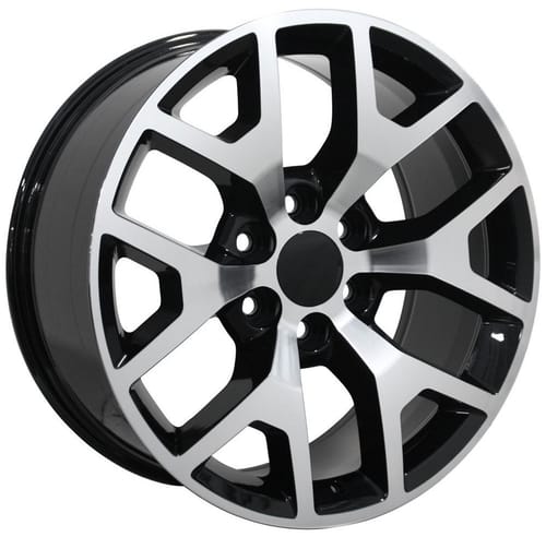 OE Replica GMC Sierra CV92 Gloss Black Machined