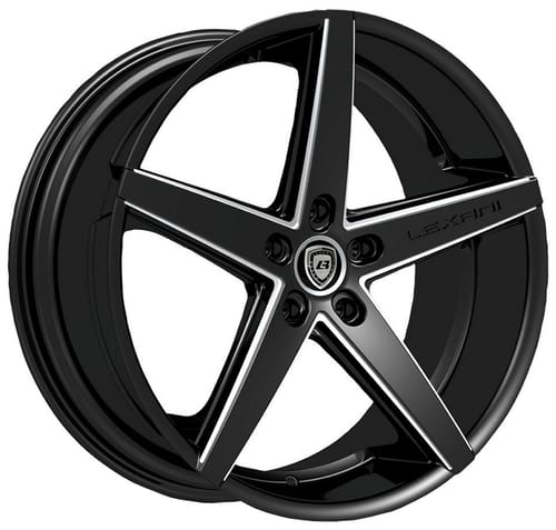 Lexani R-Four Gloss Black w/ Milled Accents