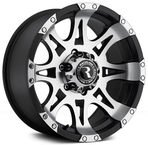 Raceline 982 Raptor Black Machined Face