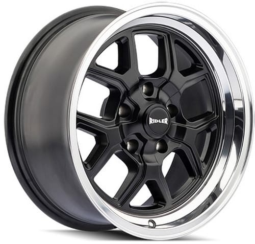 (Clearance - No Returns) Ridler 610 Matte Black w/ Polished Lip