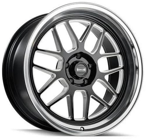 Ridler 611 Gloss Black Milled w/ Polished Lip