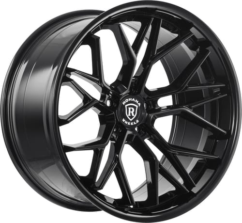 Rohana RFC3 Gloss Black (Flow Formed) (Deep Concave)