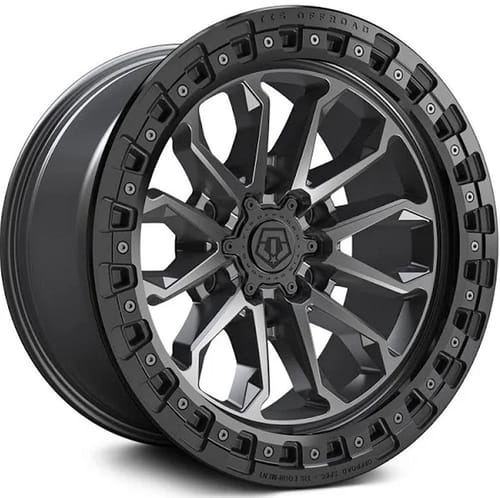 TIS Off-Road 556AB (6-Lug) Satin Anthracite w/ Black Bead Ring