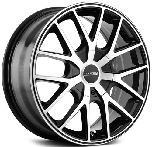 (Clearance - No Returns) Touren TR60 Gloss Black Machined Face & Black Ring