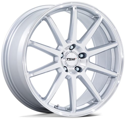 TSW TW004 Canard Gloss Silver Machined (Flow Formed)