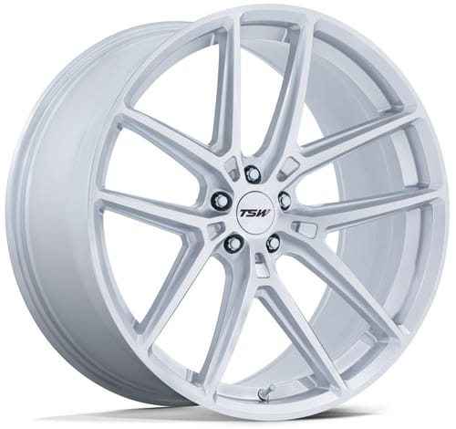 TSW TW006 Imola Gloss Silver Machined (Flow Formed)