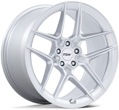 TSW TW008 Slipstream Gloss Silver Machined (Flow Formed)