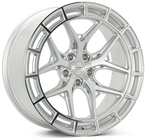 Vossen HFX-1 (5-Lug) Silver Polished (Hybrid Forged)