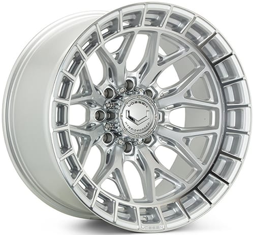 Vossen HFX-1 (8-Lug) Silver Polished (Hybrid Forged)