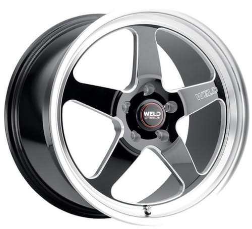 Weld Performance Ventura Drag S155 Gloss Black Milled Machined