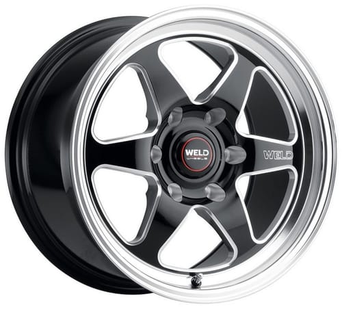 Weld Performance Ventura 6 Drag S156 Gloss Black Milled Machined