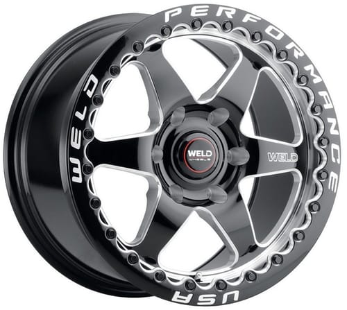 Weld Performance Ventura 6 Beadlock S909 Gloss Black Milled Machined
