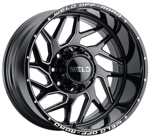 Weld Off-Road Fulcrum W117 Gloss Black Milled (Rotary Forged)