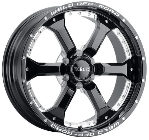 Weld Off-Road Granada (6-Lug) W125 Gloss Black Milled (Rotary Forged)