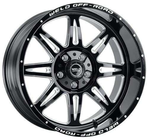 Weld Off-Road Cheyenne W132 Gloss Black Milled (Rotary Forged)