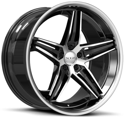XIX X63 Gloss Black Machined w/ Stainless Steel Lip
