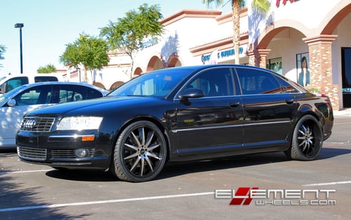 22 inch staggered Helo HE851 on 04 Audi A8L w/ Specs