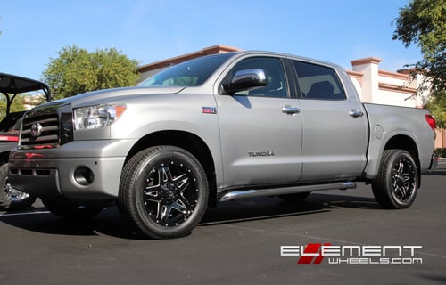 Fuel Full Blown Black/Machined Wheels on 2008 Toyota Tundra w/ Specs