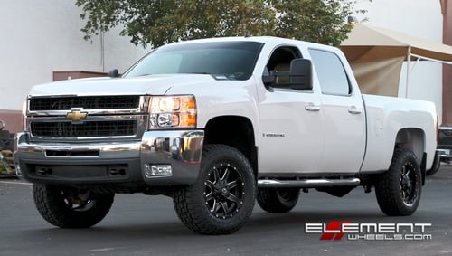 Fuel Maverick Black Milled wheels on 09 Chevy Silverado w/ Specs