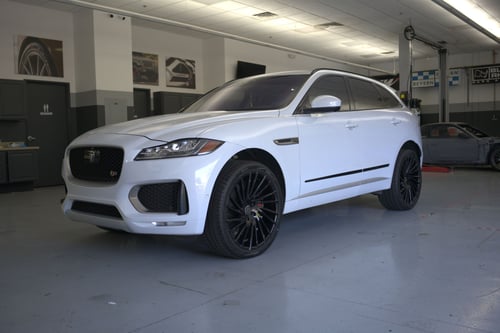 22 Inch Lexani Wraith in Full Gloss Black on a 2017 Jaguar F-Pace SUV