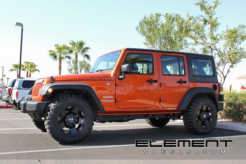 XD Series Rockstar Black on 2011 Jeep Wrangler Sport w/ Specs