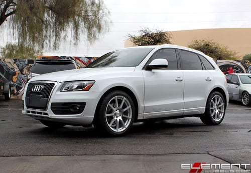 20x9 TSW Interlagos Silver w/ Mirror Face on a 2012 Audi Q5 w/ Specs