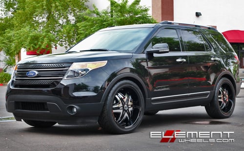 22 inch Diablo Elite Wheels on 2012 Ford Explorer w/ Specs
