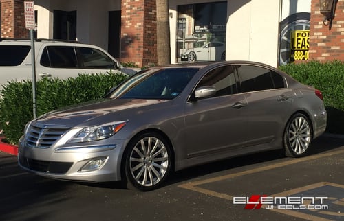 20 inch MRR HR9 wheels On 2012 Hyundai Genesis Sedan w/ Specs