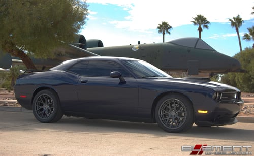 20 inch Staggered Stance VIP SC-8 Slate Grey on a 2013 Dodge Challenger w/ Specs
