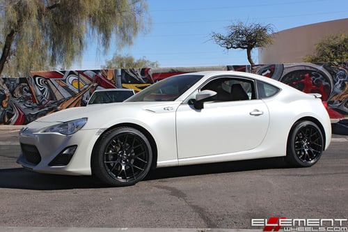 18x9.5 Enkei Raijin Gloss Black on a 2013 Scion FR-S w/ Specs
