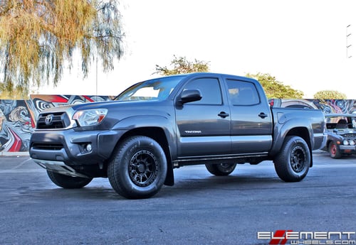 16x8 American Racing ATX AX202 Cast Iron Black on a 2013 Toyota Tacoma PreRunner w/ Specs