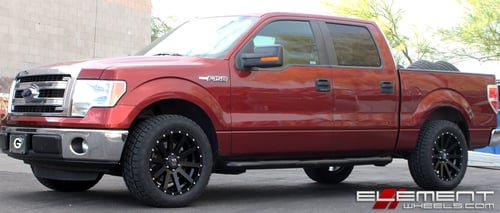 20x9 XD Series XD818 Heist Satin Black on a 14 Ford F-150 w/ Specs