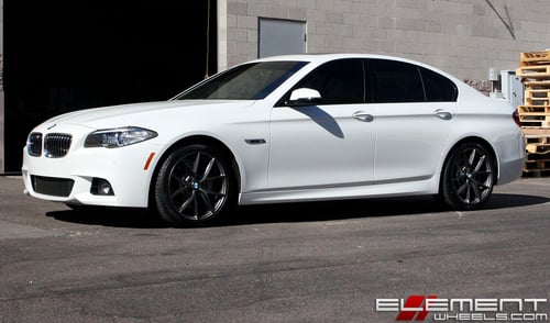 19x8.5 Niche Misano Anthracite M116 on a 15 BMW 535 RWD w/ Specs